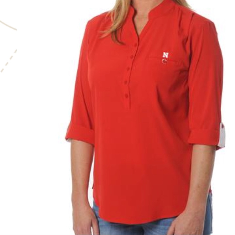 Nebraska button down tunic